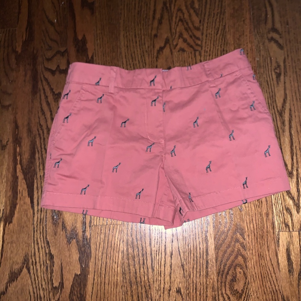 Pink and navel giraffe shorts